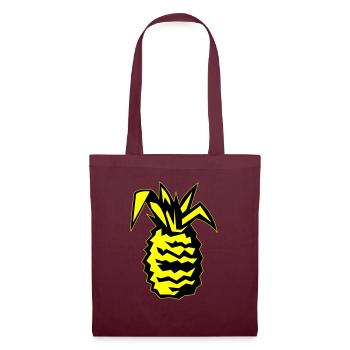 Pineapple 02 - Tote Bag - burgundy - Front