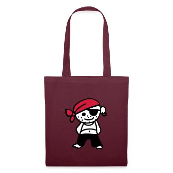 Pirate - Tote Bag - burgundy - Front