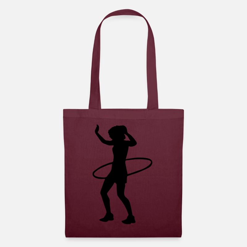 sport hula hoop - Stoffbeutel - Burgunderrot