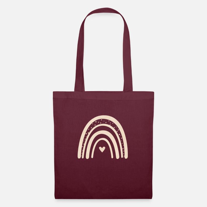 magic rainbow beige - Tote Bag - burgundy