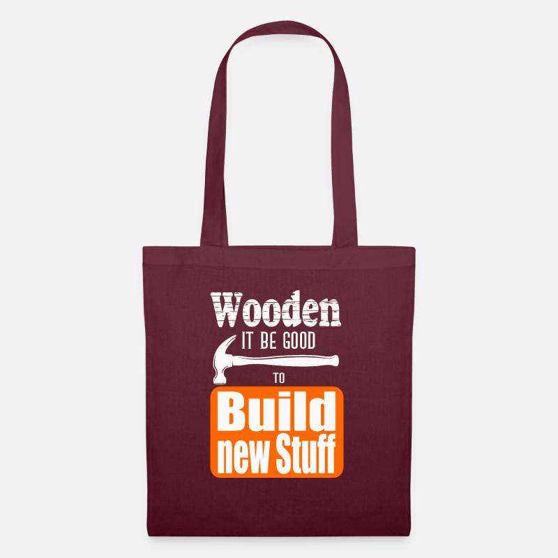 Build new stuff - Tote Bag - burgundy