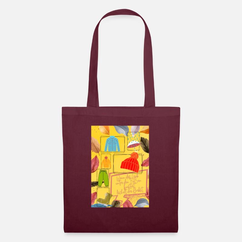 Autumn Essentials - Stoffbeutel - Burgunderrot