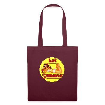 pixel pinup hot buzzer - Tote Bag - burgundy - Front