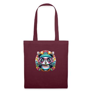 Ramen Panda - Sac en tissu - bordeaux - Devant