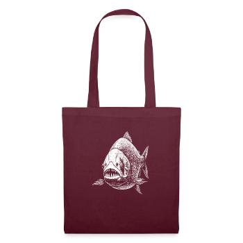 Piranhas - Tote Bag - burgundy - Front