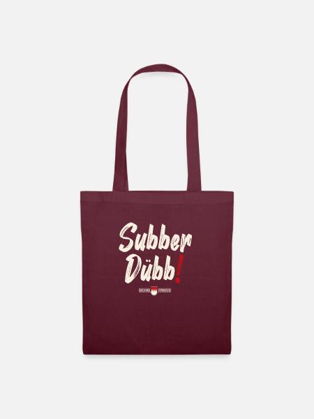 Subber Dübb - Stoffbeutel - Burgunderrot