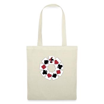 cartes de poker - Sac en tissu - nature - Devant