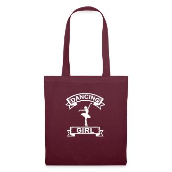 Dancing Dance Music - Tote Bag - burgundy - Front
