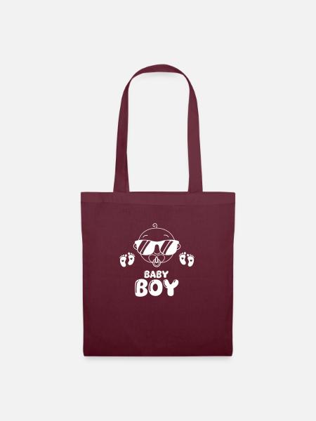 baby boy - Stoffbeutel - Burgunderrot