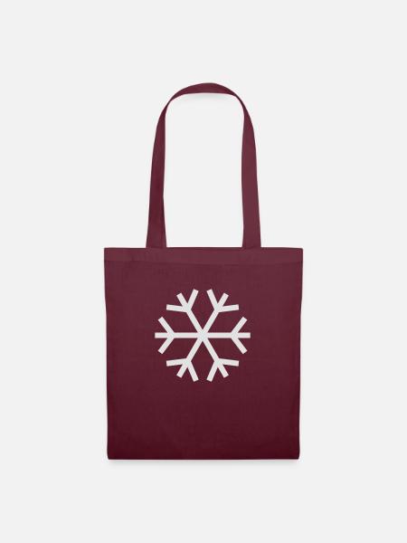 Snowflake - Stoffbeutel - Burgunderrot