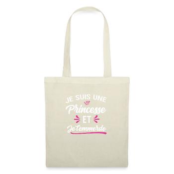 I am a princess and I emmerde provoke you - Tote Bag - nature - Front