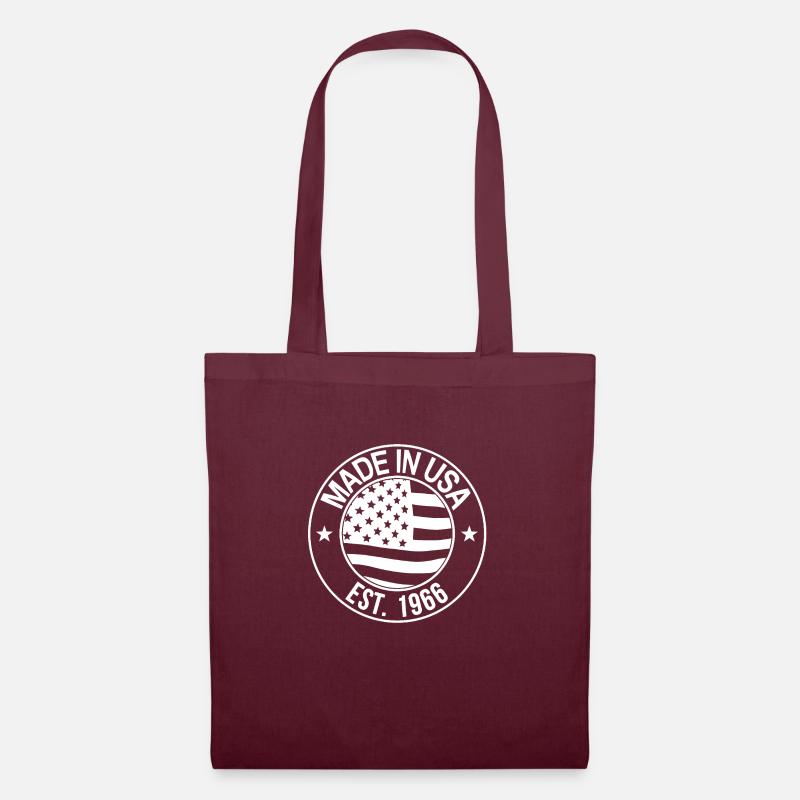 made in usa Logo - Stoffbeutel - Burgunderrot