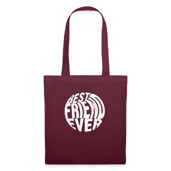 Best friend ever. - Tote Bag - burgundy - Front