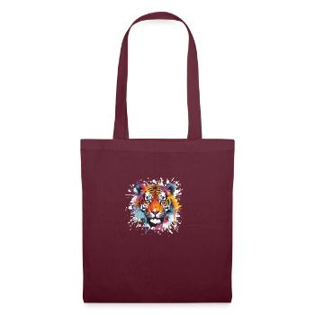 Tigre Animal Faune - Sac en tissu - bordeaux - Devant