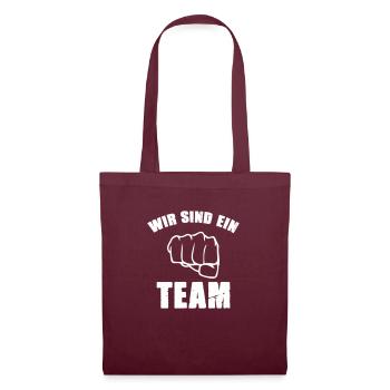 Nous sommes une équipe - Sac en tissu - bordeaux - Devant