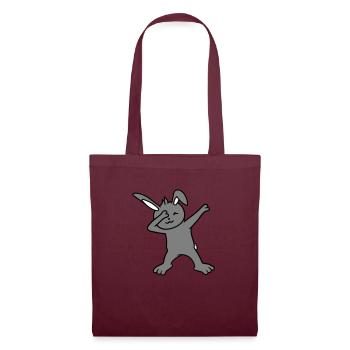 Bunny Dabbing Dab Dance Pose Dancing Party Celebrate - Tote Bag - burgundy - Front