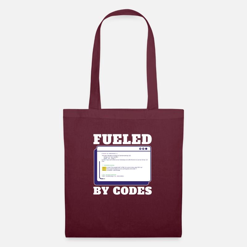 Programmer Coder Software Developer - Tote Bag - burgundy