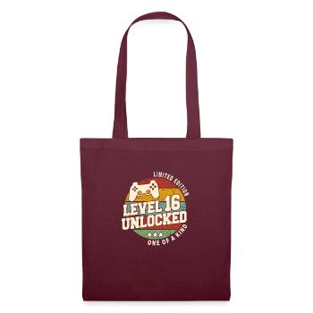 Vintage Born One Month of 2008 Birthday - Tote Bag - burgundy - Front