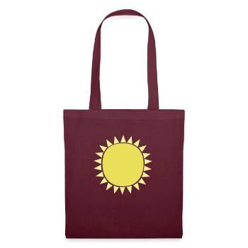 Soleil Soleil - Sac en tissu - bordeaux - Devant