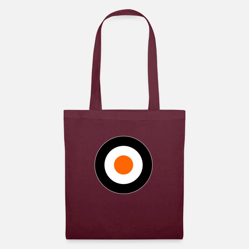 Orange Times Mod Target DigitalDirekt - Tote Bag - burgundy