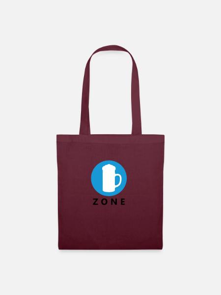 Bier zone - Stoffbeutel - Burgunderrot