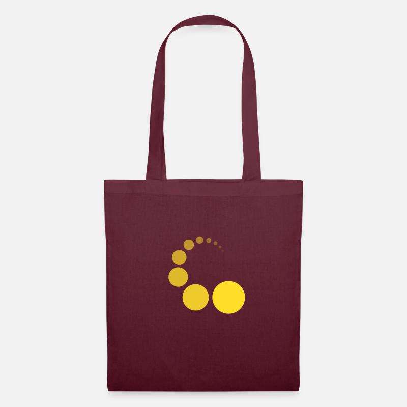 CIRCIRCLE YELLOW - Tote Bag - burgundy