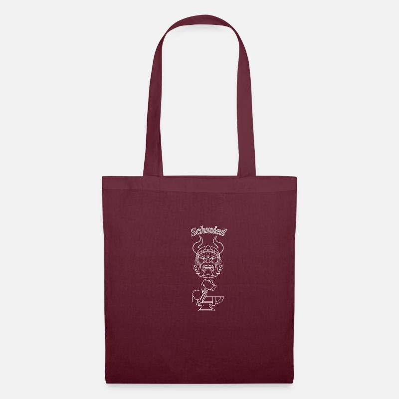 Blacksmith text white - Tote Bag - burgundy