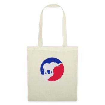 Elephant Silhouette Cliff Moon - Sac en tissu - nature - Devant