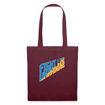 fight like ukrainians quote - Tote Bag - burgundy - Front