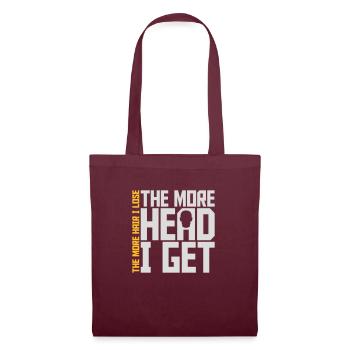 J’ai plus de tête - Sac en tissu - bordeaux - Devant