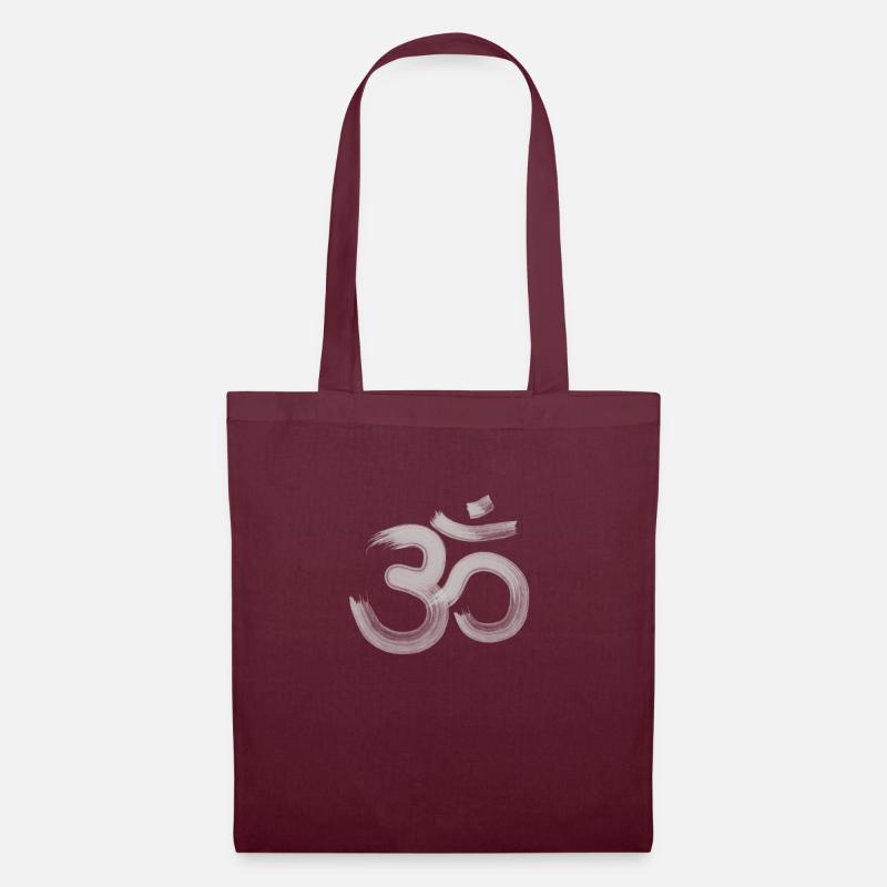 OM Symbol - Stoffbeutel - Burgunderrot