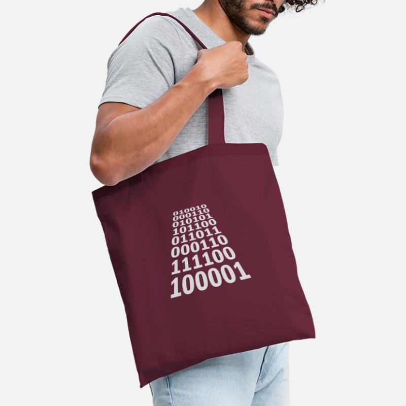 Langage de programme de code binaire Sac en tissu