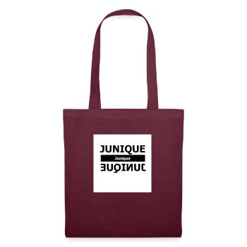 Junique - Stoffbeutel - Burgunderrot - Vorne