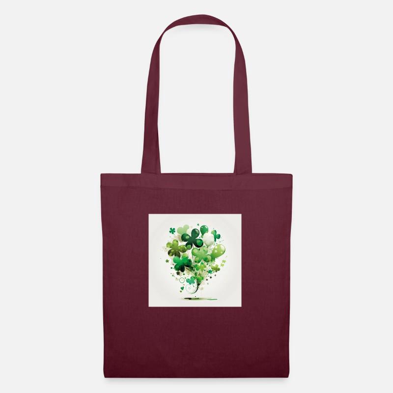 Clover balloon composition - Tote Bag - burgundy
