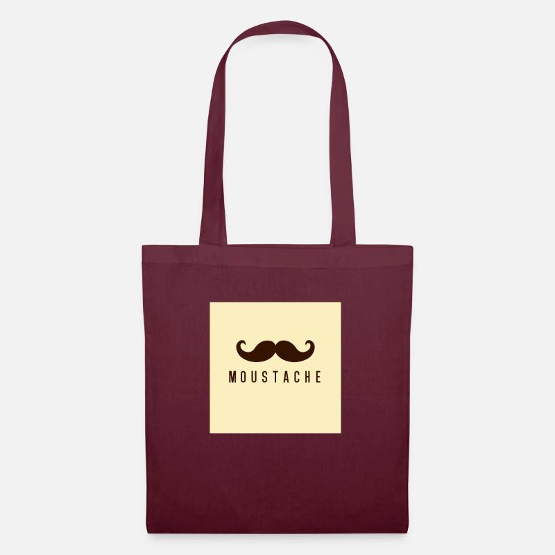 Moustache - Tote Bag - burgundy