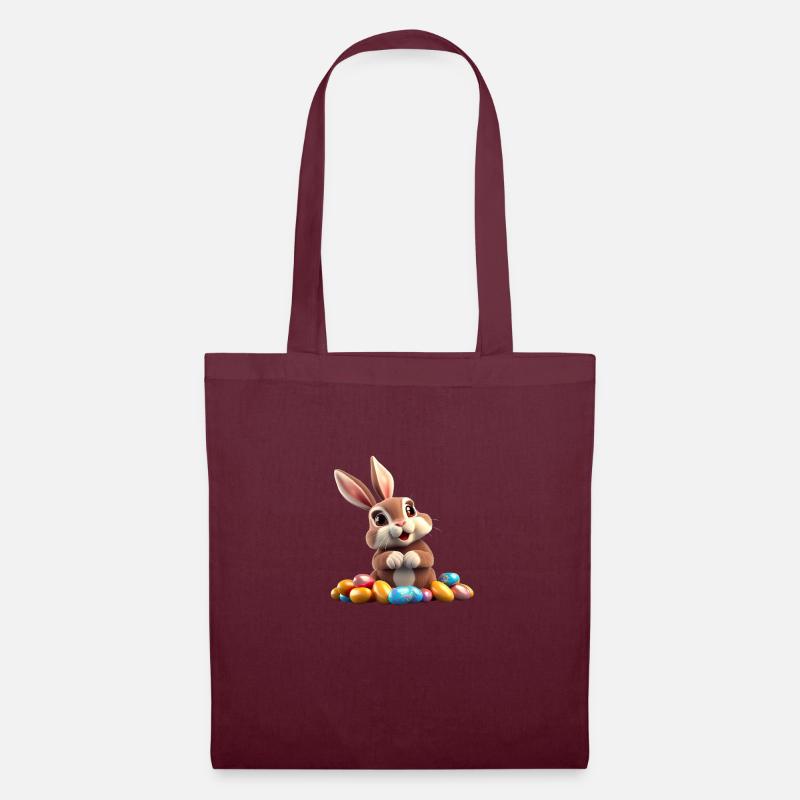 Easter Bunny - Tote Bag - burgundy