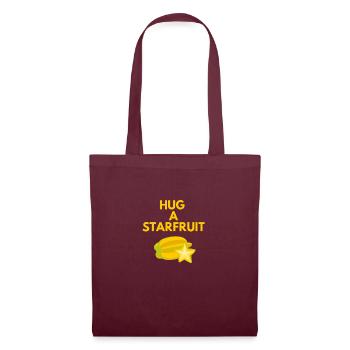 HUG A STARFRUIT - Tote Bag - burgundy - Front