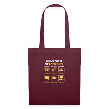 PHOTOGRAPHY IN SPARE TIME - Tote Bag - burgundy - Front