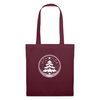 Christmas Tree Mandala Christmas Design - Tote Bag - burgundy - Front
