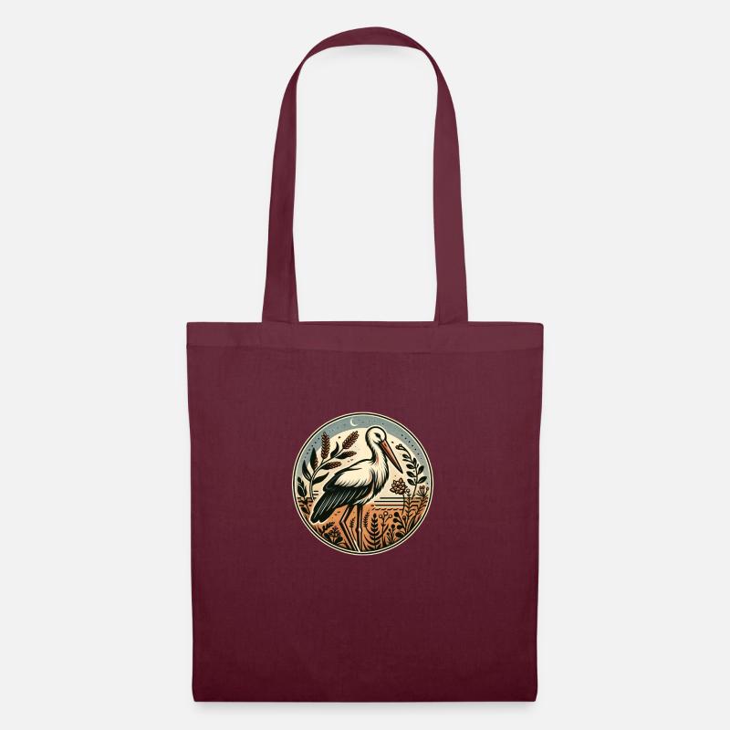 Stork - Tote Bag - burgundy