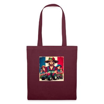 Angry French farmer - Tote Bag - burgundy - Front
