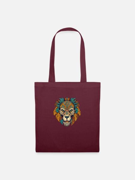 Lion - Tote Bag - burgundy