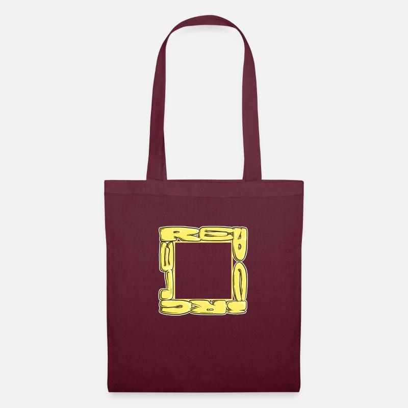 Red Square - Tote Bag - burgundy