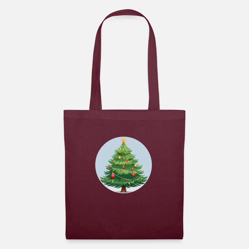 Christmas tree - Tote Bag - burgundy