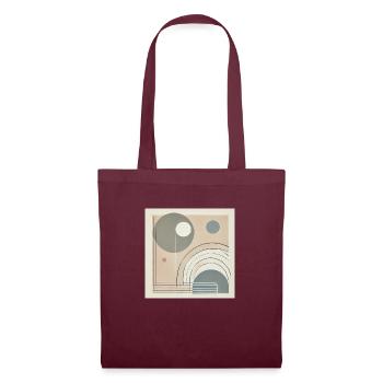 Minimilist art - Tote Bag - burgundy - Front