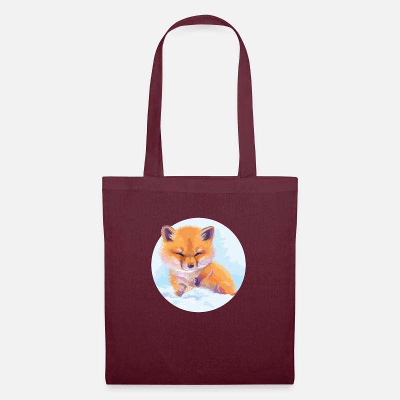 Fox - Tote Bag - burgundy