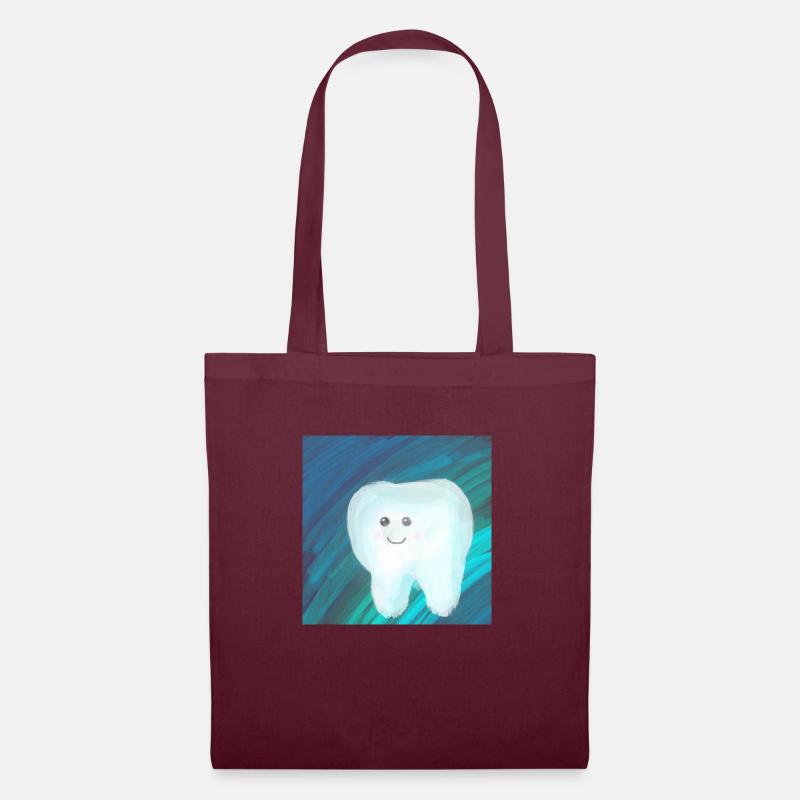 Type de dent - Sac en tissu - bordeaux