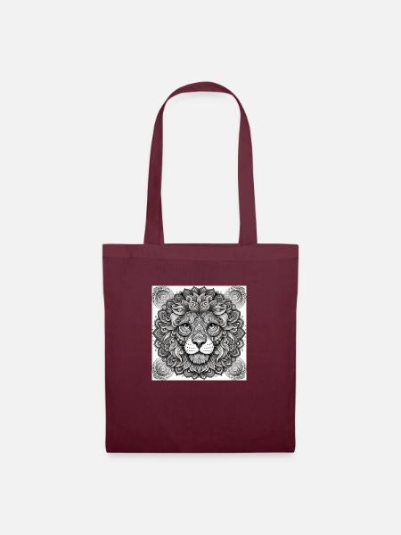 Lion 12 - Stoffbeutel - Burgunderrot