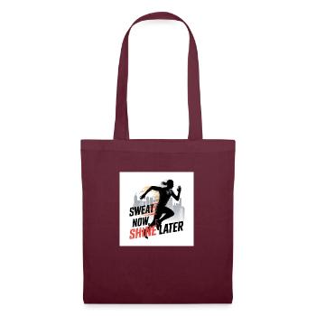 Sweat Now, Shine Later - Sac en tissu - bordeaux - Devant