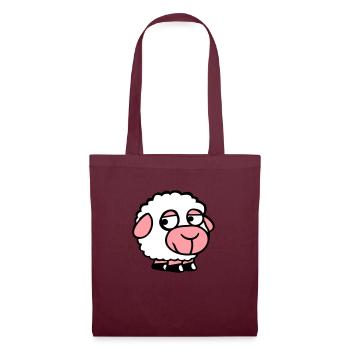Mouton Triste Timide Introverti Malheureux - Sac en tissu - bordeaux - Devant